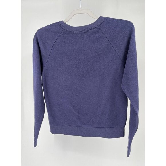 Grayson Threads Ladies Navy Blue Lightweight Sweatshirt XS Happy - Picture 2 of 9
